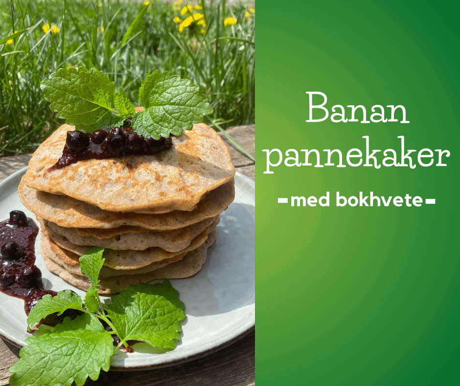 Bananpannekaker uten gluten, melk og egg
