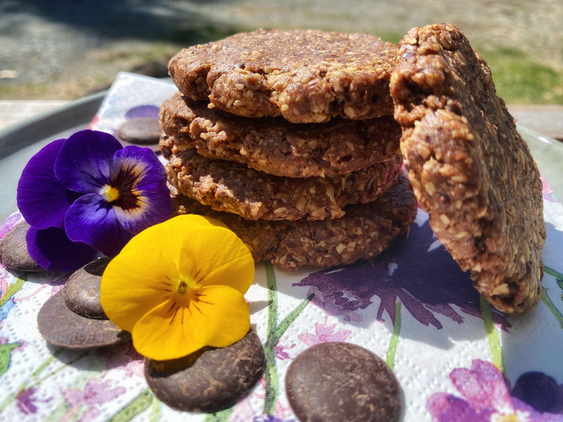 Veganske sjokoladekjeks med kun 4 ingredienser