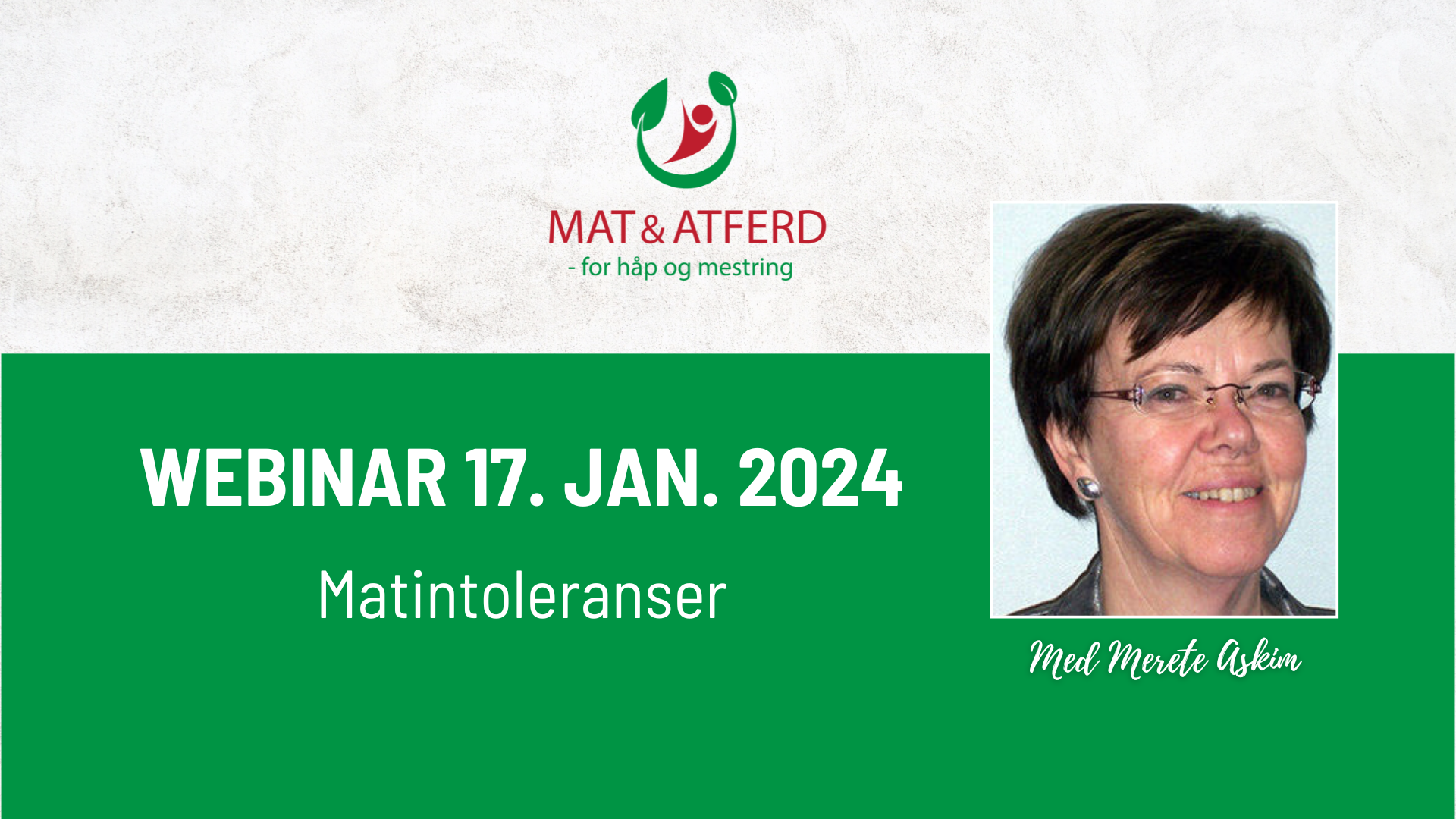 Webinar - 17.01.2024 - Matallergi/Matintoleranser