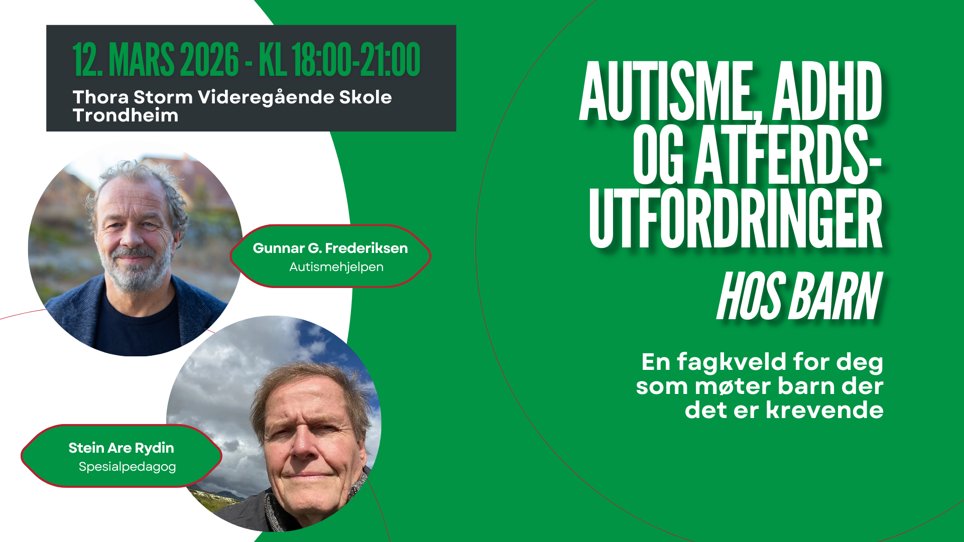 Autisme, ADHD og atferdsutfordringer hos barn